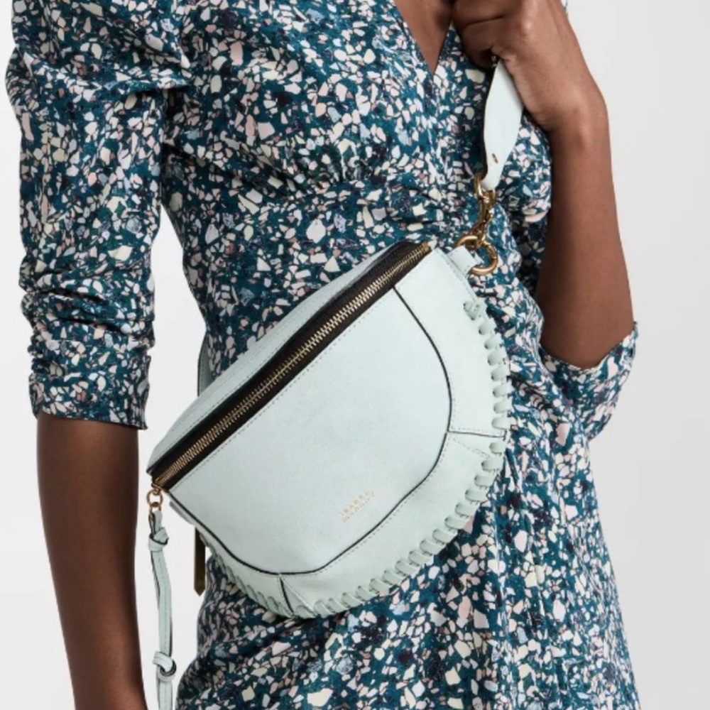 ISABEL MARANT BAG BLUE SUEDE SKANO CELEDON BAG SOLD OUT! RARE FIND!